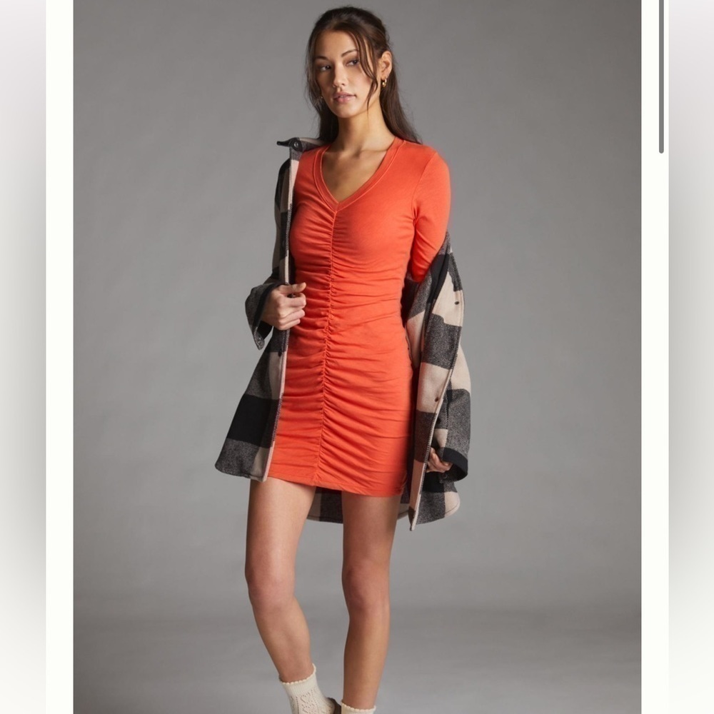 Sundry Ruched Mini Dress - Picture 2 of 11